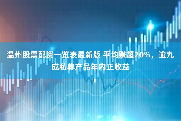 温州股票配资一览表最新版 平均赚超20%，逾九成私募产品年内正收益